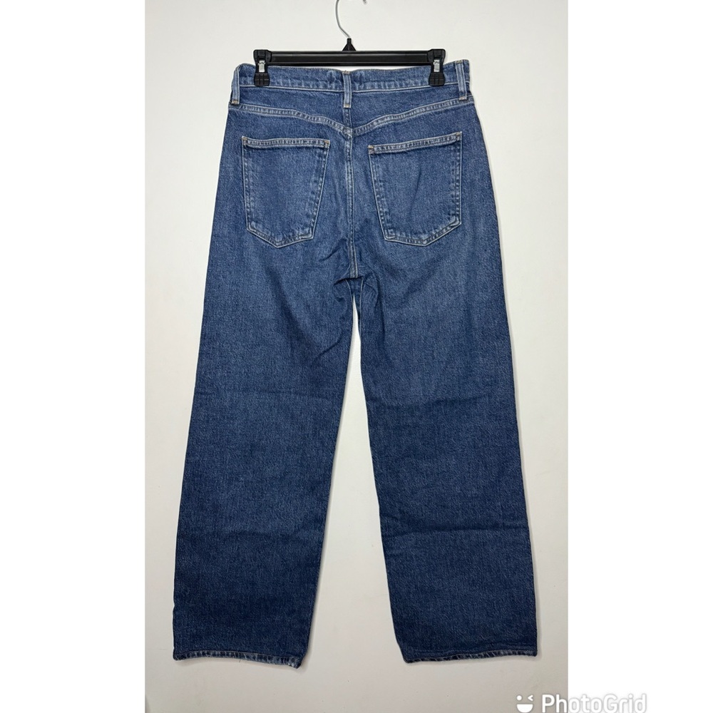 Agolde Dark Blue Harper Straight Leg Women's Jeans - Picture 3 of 7